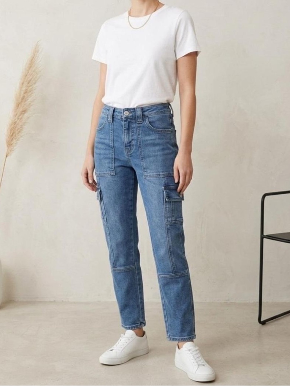 Kancan Avery Cargo Utility Jeans